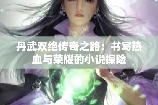 丹武双绝传奇之路：书写热血与荣耀的小说探险