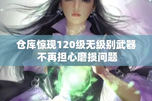 仓库惊现120级无级别武器 不再担心磨损问题