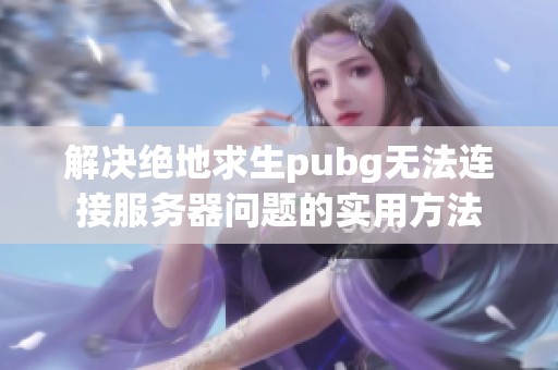 解决绝地求生pubg无法连接服务器问题的实用方法