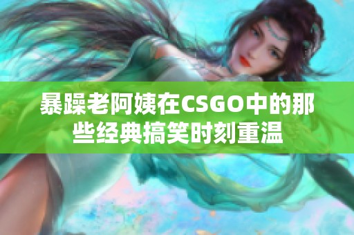 暴躁老阿姨在CSGO中的那些经典搞笑时刻重温