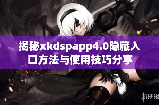 揭秘xkdspapp4.0隐藏入口方法与使用技巧分享