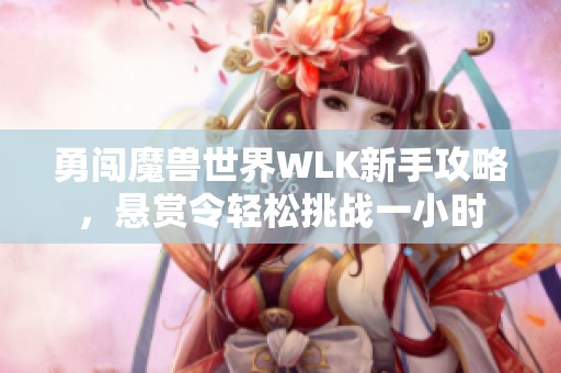 勇闯魔兽世界WLK新手攻略，悬赏令轻松挑战一小时