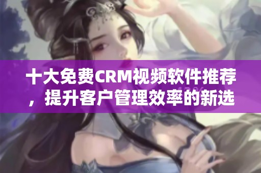 十大免费CRM视频软件推荐，提升客户管理效率的新选择