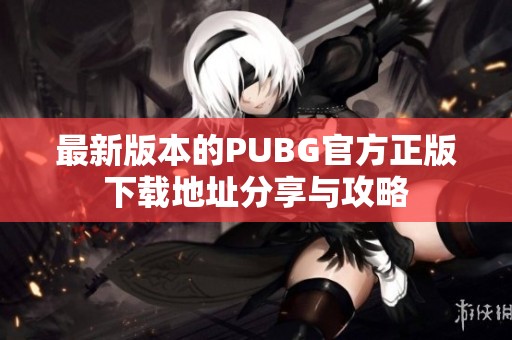 最新版本的PUBG官方正版下载地址分享与攻略