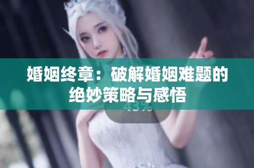 婚姻终章：破解婚姻难题的绝妙策略与感悟