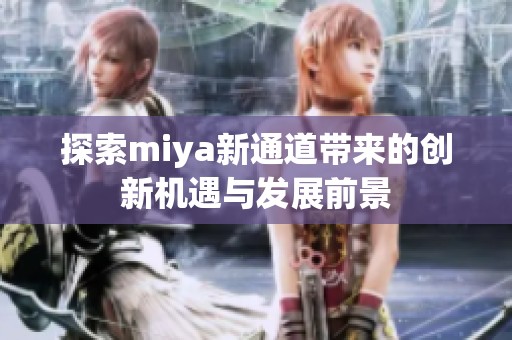 探索miya新通道带来的创新机遇与发展前景