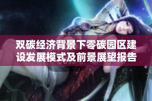 双碳经济背景下零碳园区建设发展模式及前景展望报告