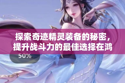 探索奇迹精灵装备的秘密，提升战斗力的最佳选择在鸿远下载站