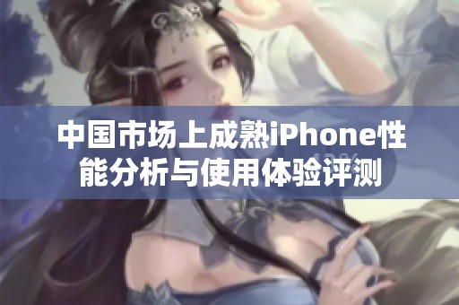 中国市场上成熟iPhone性能分析与使用体验评测