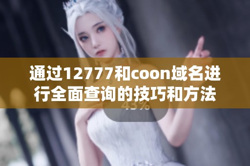 通过12777和coon域名进行全面查询的技巧和方法