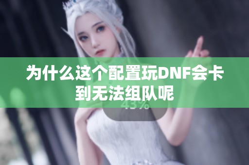 为什么这个配置玩DNF会卡到无法组队呢