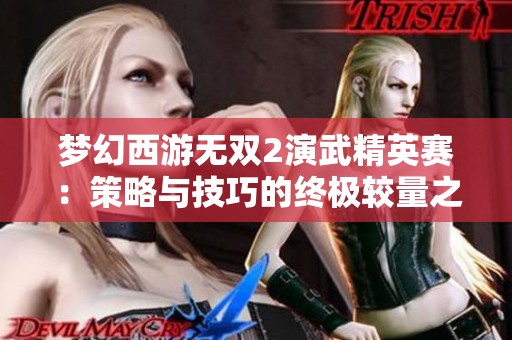 梦幻西游无双2演武精英赛：策略与技巧的终极较量之战