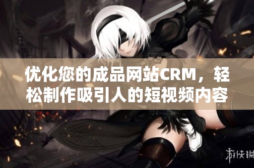 优化您的成品网站CRM，轻松制作吸引人的短视频内容