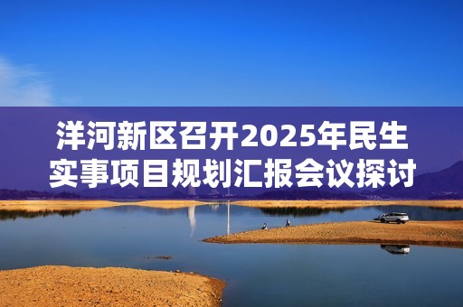 洋河新区召开2025年民生实事项目规划汇报会议探讨发展方向