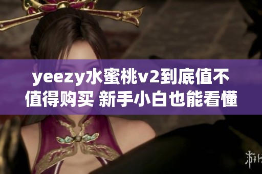 yeezy水蜜桃v2到底值不值得购买 新手小白也能看懂的分析指南