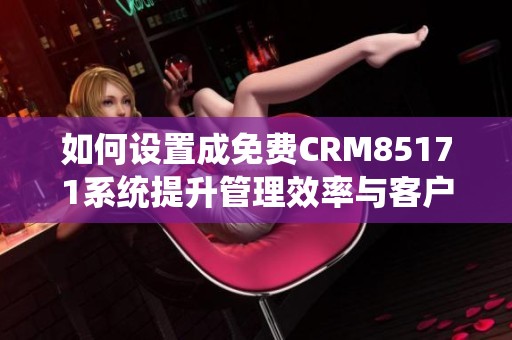 如何设置成免费CRM85171系统提升管理效率与客户体验