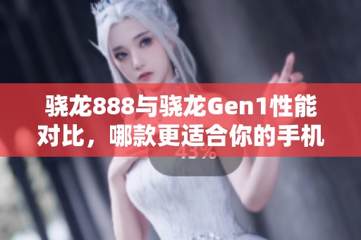 骁龙888与骁龙Gen1性能对比，哪款更适合你的手机需求